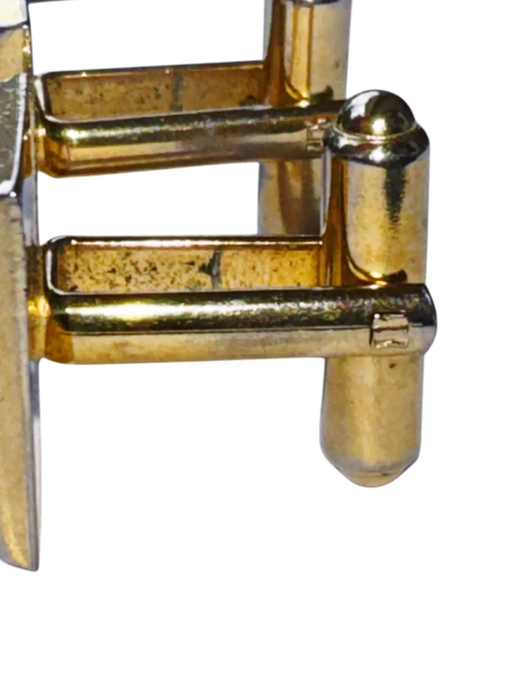 Anson Vintage Gold Tone Spartan Soldier Rectangular Cufflinks